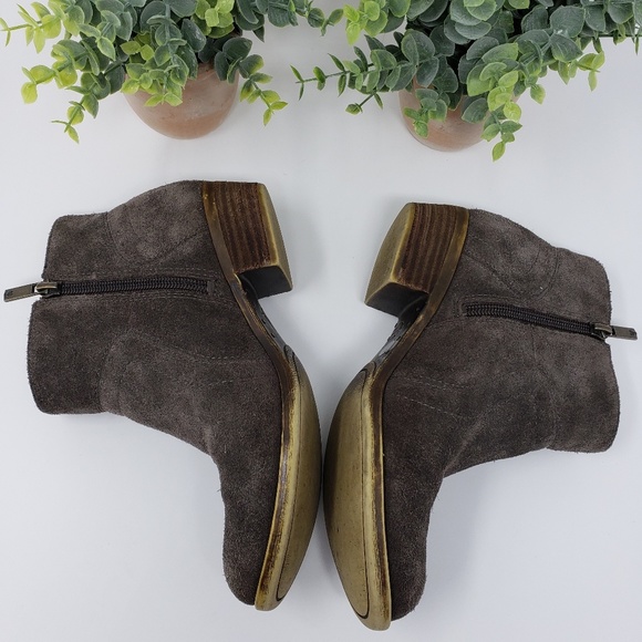 Lucky Brand Dark Brown Booties Size 6 - Picture 5 of 8